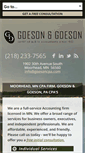 Mobile Screenshot of goesoncpa.com